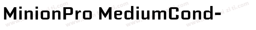 MinionPro MediumCond字体转换